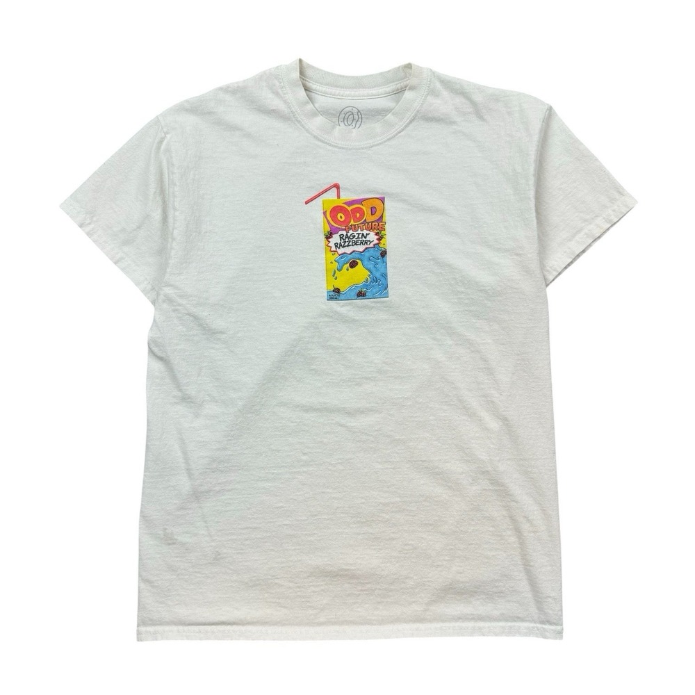 Odd Future T Shirt Men Medium White Juice Box Logo Tyler The Creator Rap Skater‎